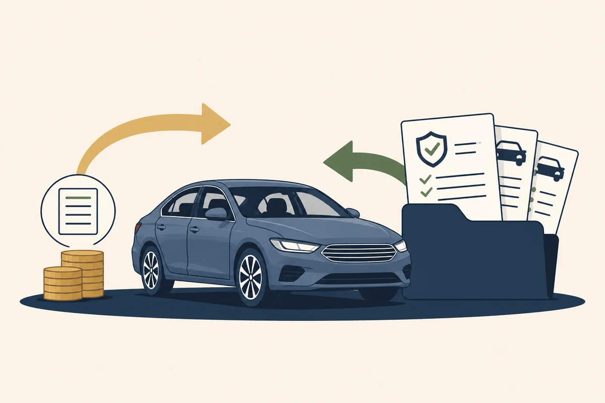 A repaired sedan between a low offer and an evidence-backed counteroffer